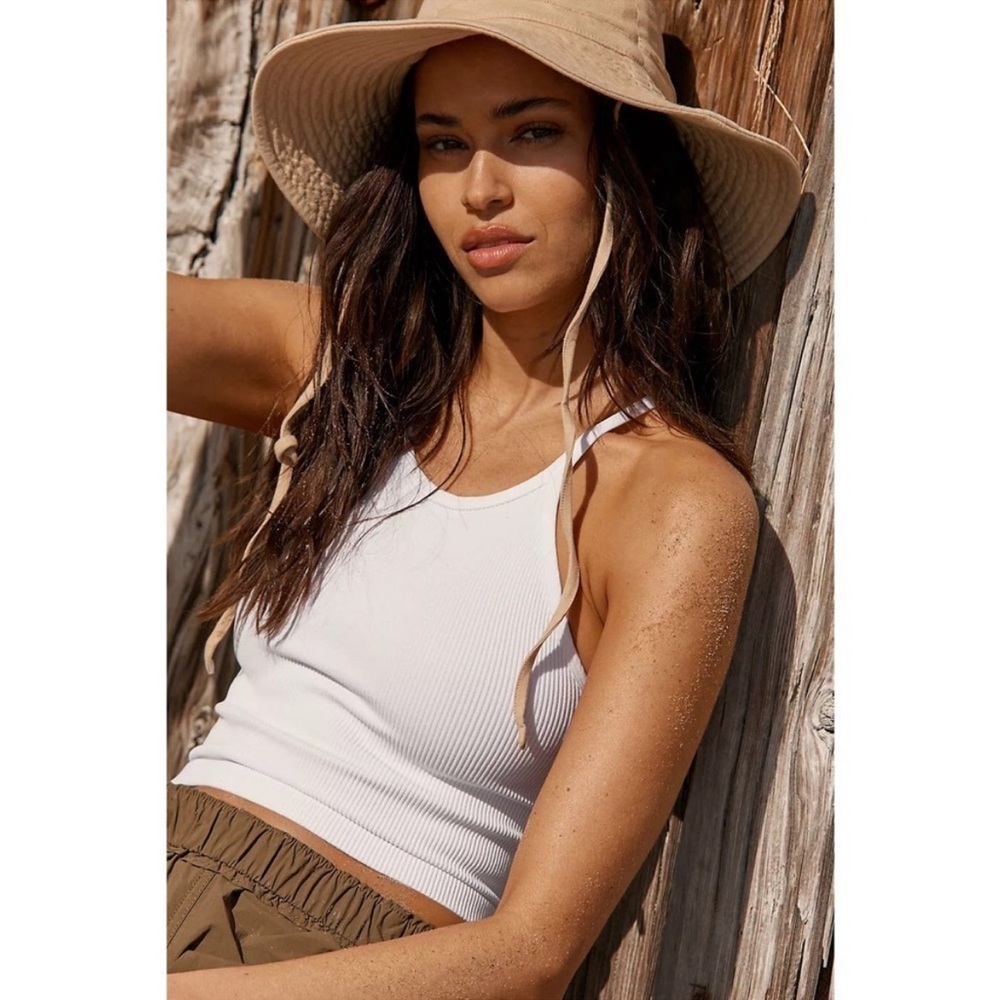 Free People Happiness Runs Crop Top In White